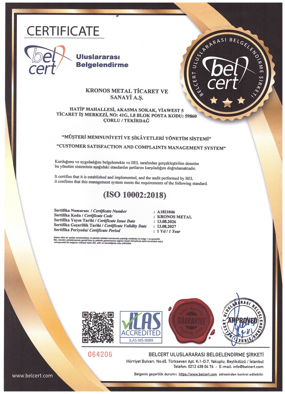 ISO 10002 2018