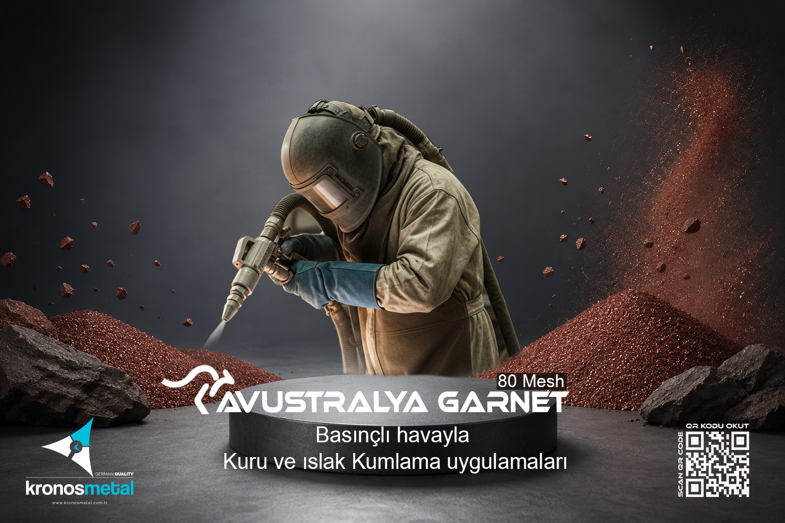 Avustralya Garnet 80 Mesh 25kg