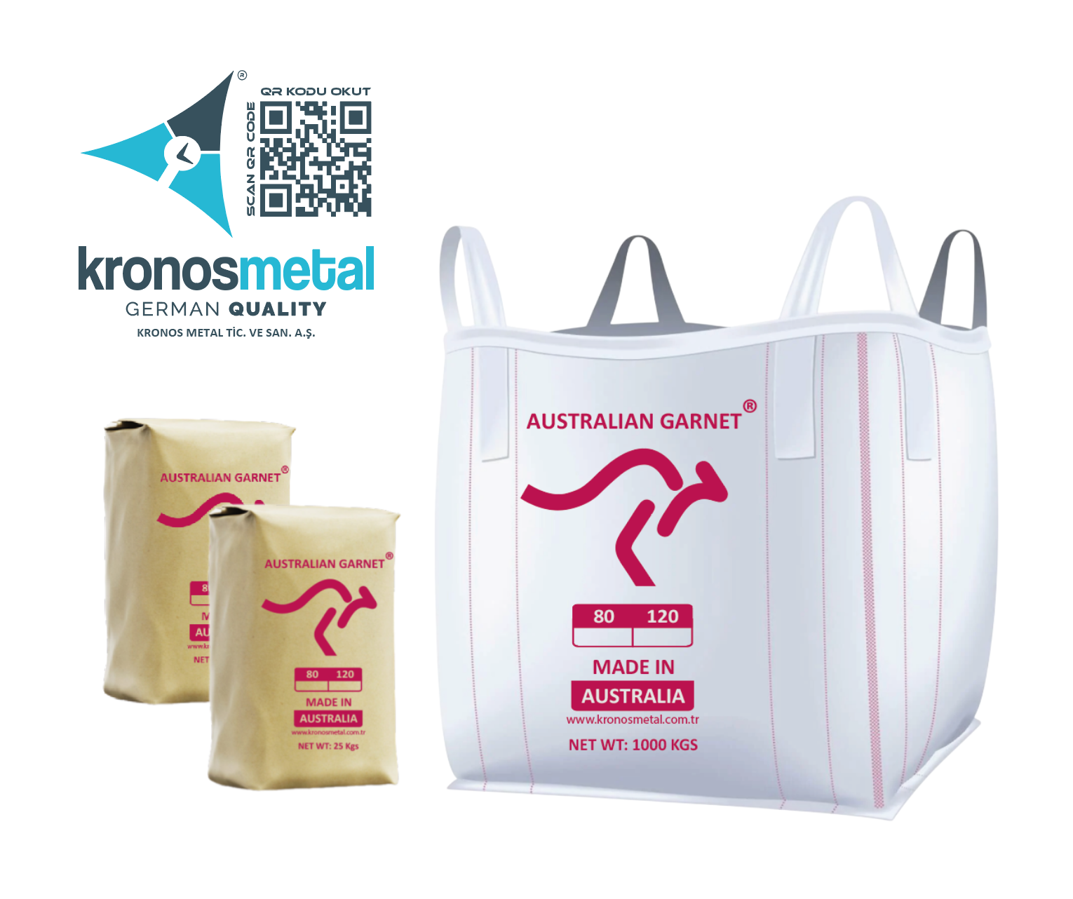 Avustralya Garnet 80 Mesh 25kg