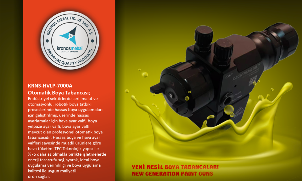 Otomatik Boya Tabancası Black Seri