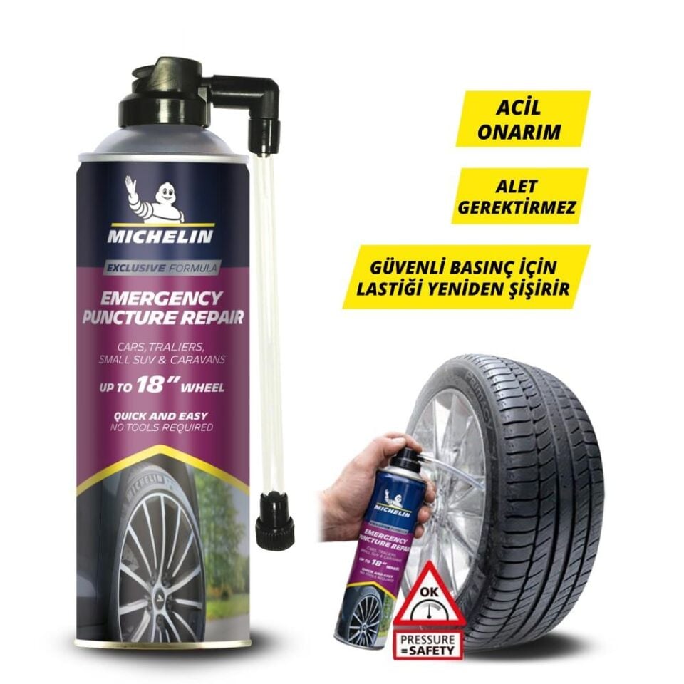 Michelin MC32699 500ml Acil Lastik Tamir Spreyi/Köpüğü