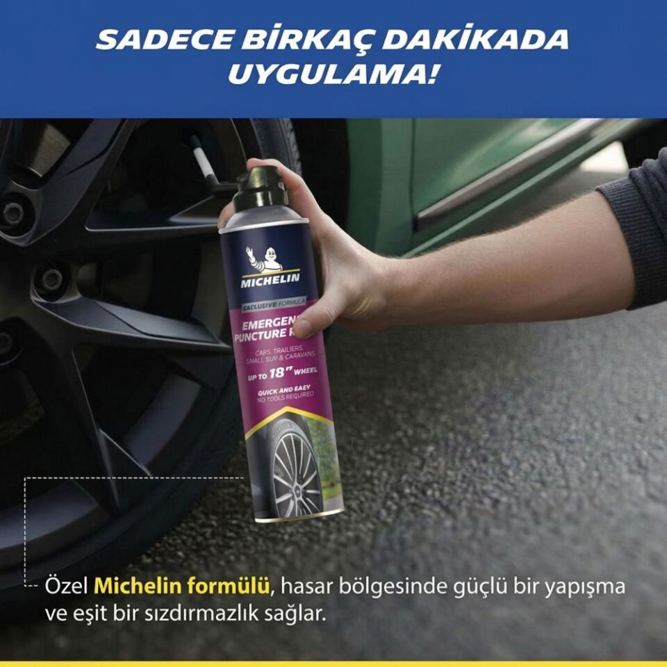 Michelin MC32699 500ml Acil Lastik Tamir Spreyi/Köpüğü