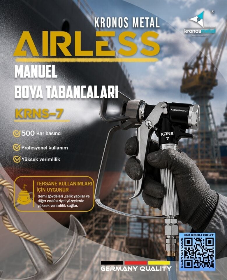 KRONOSMETAL™ KRNS-7 Airless Manuel Boya Tabancası