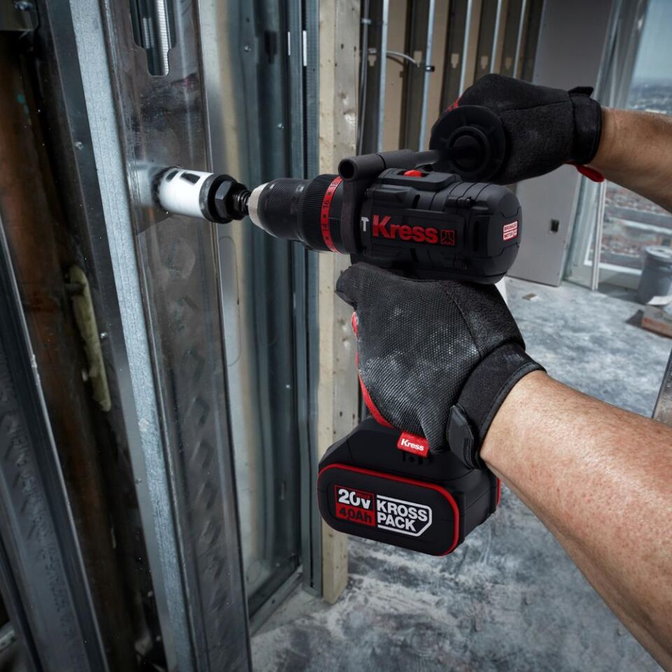 Kress KUC33.91 20Volt 95Nm Kömürsüz Profesyonel Şarjlı Darbeli Matkap (Akü Dahil Değildir)