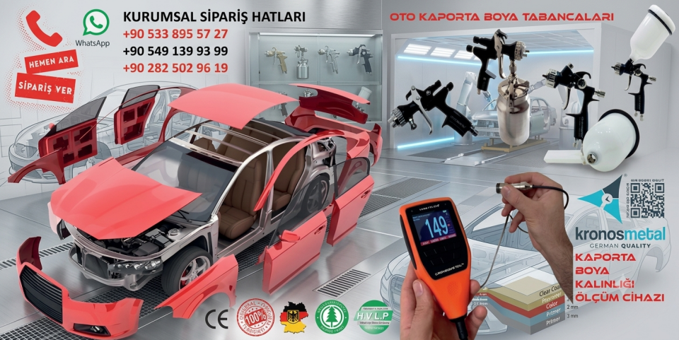 Boya ve Kaplama Kuru Film Kalınlığı Ölçüm Cihazı