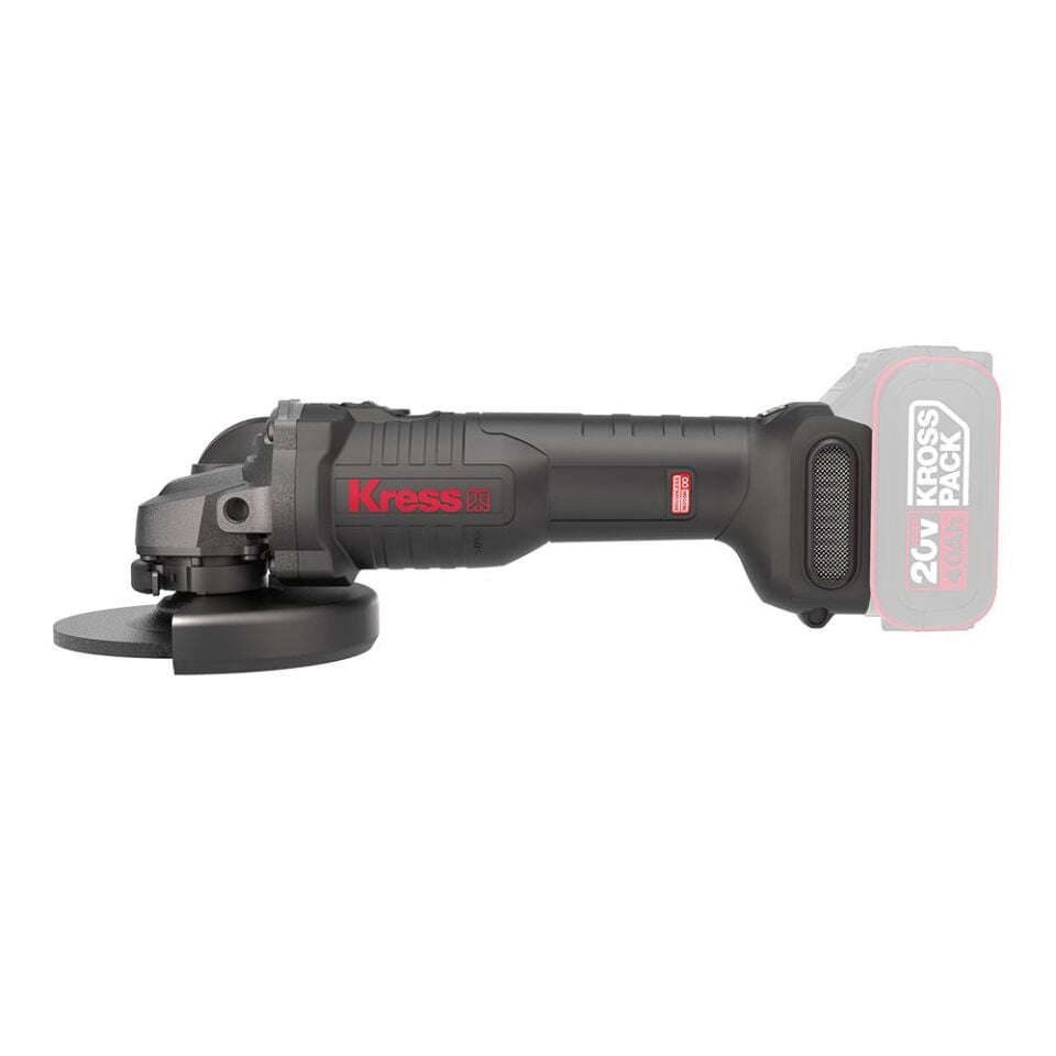 Kress KUH10.9 20Volt 125mm Kömürsüz Profesyonel Şarjlı Devir Ayarlı Avuç Taşlama (Akü Dahil Değildir)