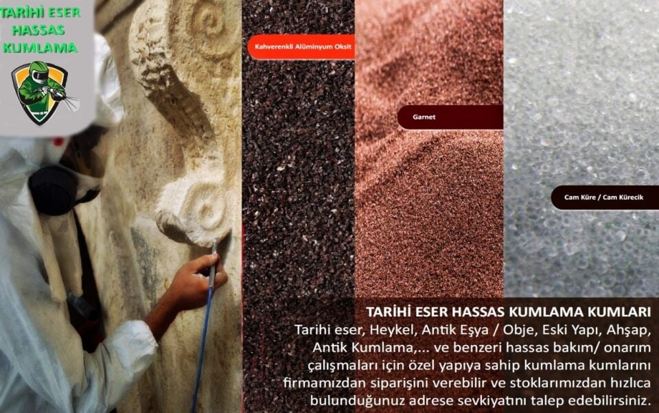 Tarihi Eser Kumlama / Restorasyon Kumları 25kg