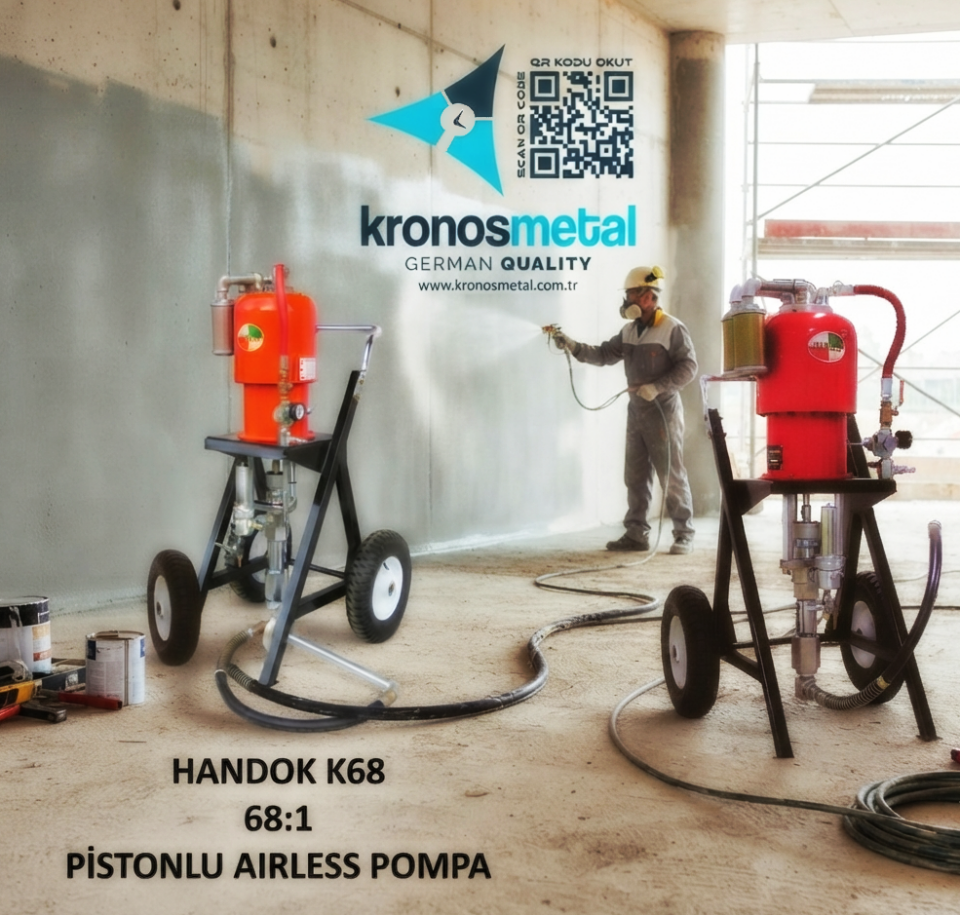 HANDOK KRNS 68:1 Airless Pnömatik Boya Pompası