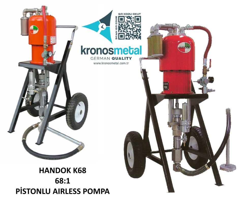 HANDOK KRNS 68:1 Airless Pnömatik Boya Pompası