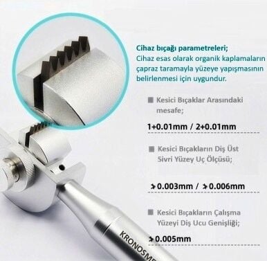 KRONOSMETAL™  Cross-Cut Boya Kaplama Yapışma Test Cihazı