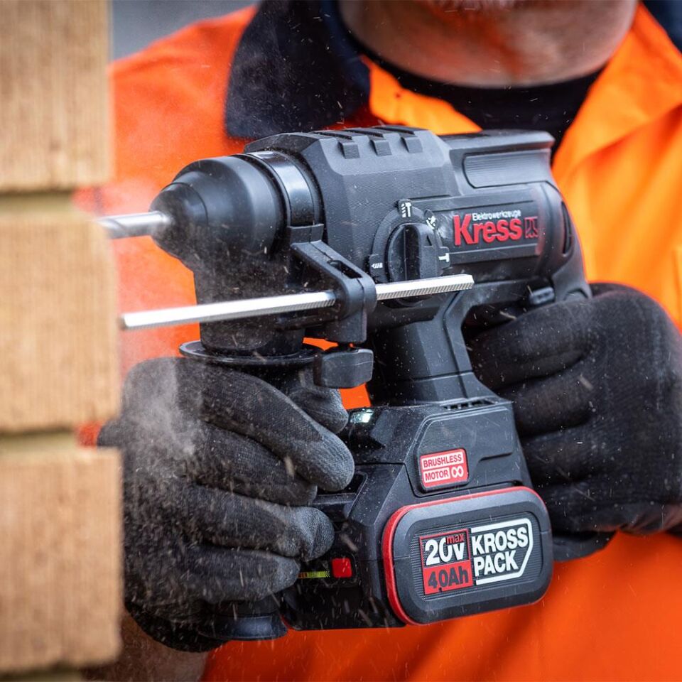 Kress KRKS1 KUB30.2 + KU390.4 + KUH10.2 20Volt/4Ah. 6 Adet Akülü Profesyonel Kombo Set