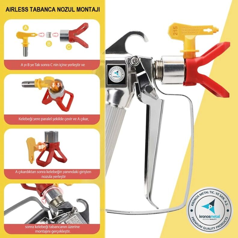 Airless Manuel Boya Tabancası KRNS 3