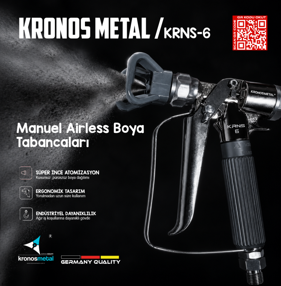 Airless Manuel Boya Tabancası KRNS 5 (Tip Dahildir)
