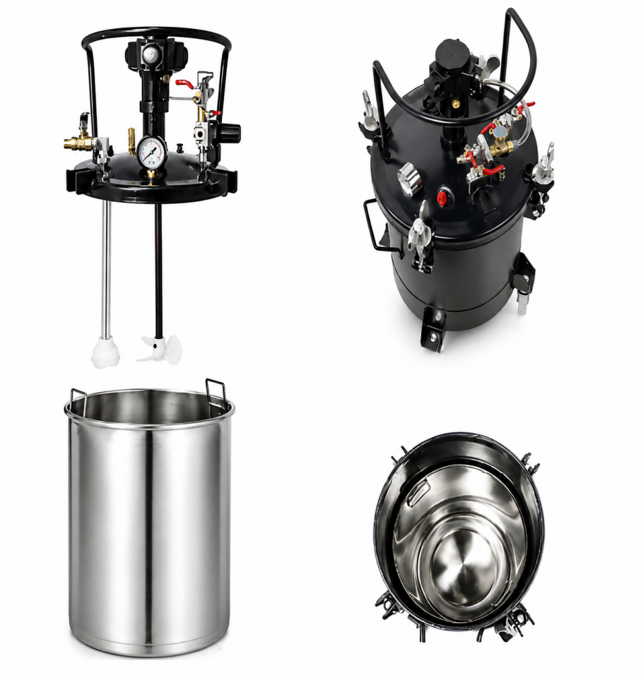 Otomatik Karıştırıcılı Basınçlı Boya Tankı 10Lt