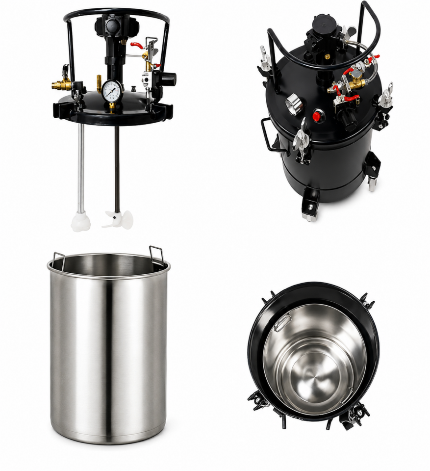 Otomatik Karıştırıcılı Basınçlı Boya Tankı 20Lt