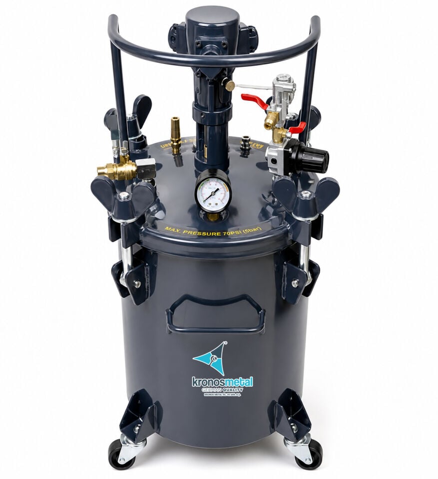 Otomatik Karıştırıcılı Basınçlı Boya Tankı 40Lt