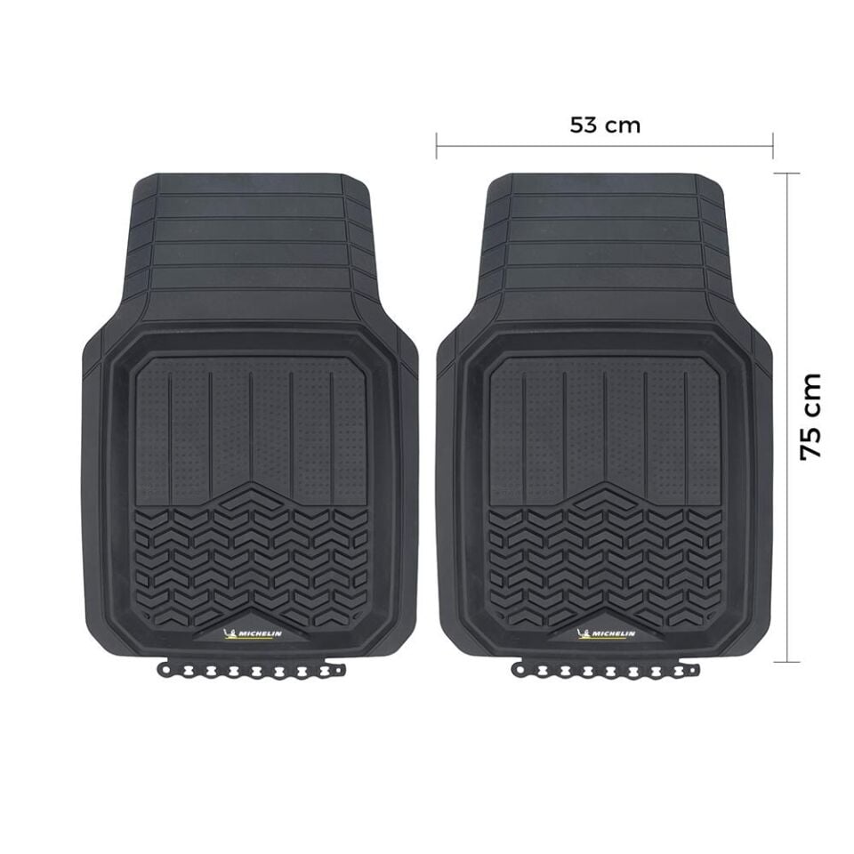 Michelin MC34594 Tüm Araçlara Uyumlu 2 Parça Üniversal 3D Havuzlu Oto Paspas