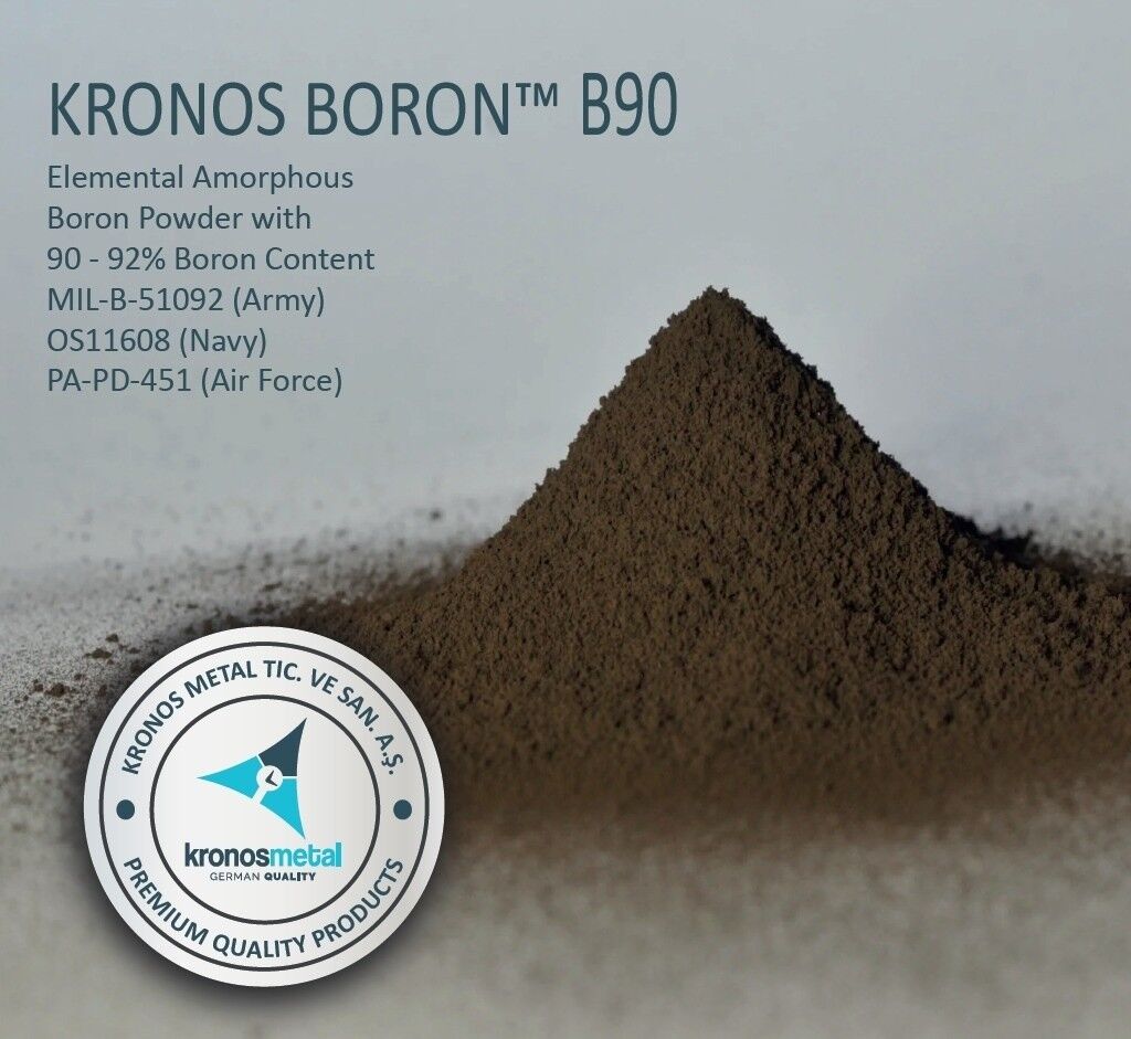 Kronos Metal™ Boron 90 - 325 Mesh Powder 50 gr