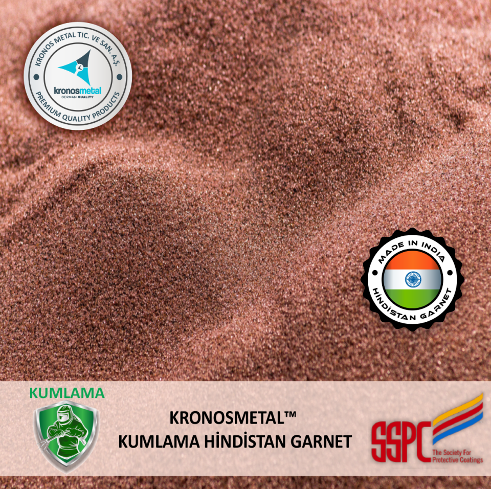 Kronos Metal™ Hindistan Garnet Kumlama Kumu 30/60 Mesh 25kg