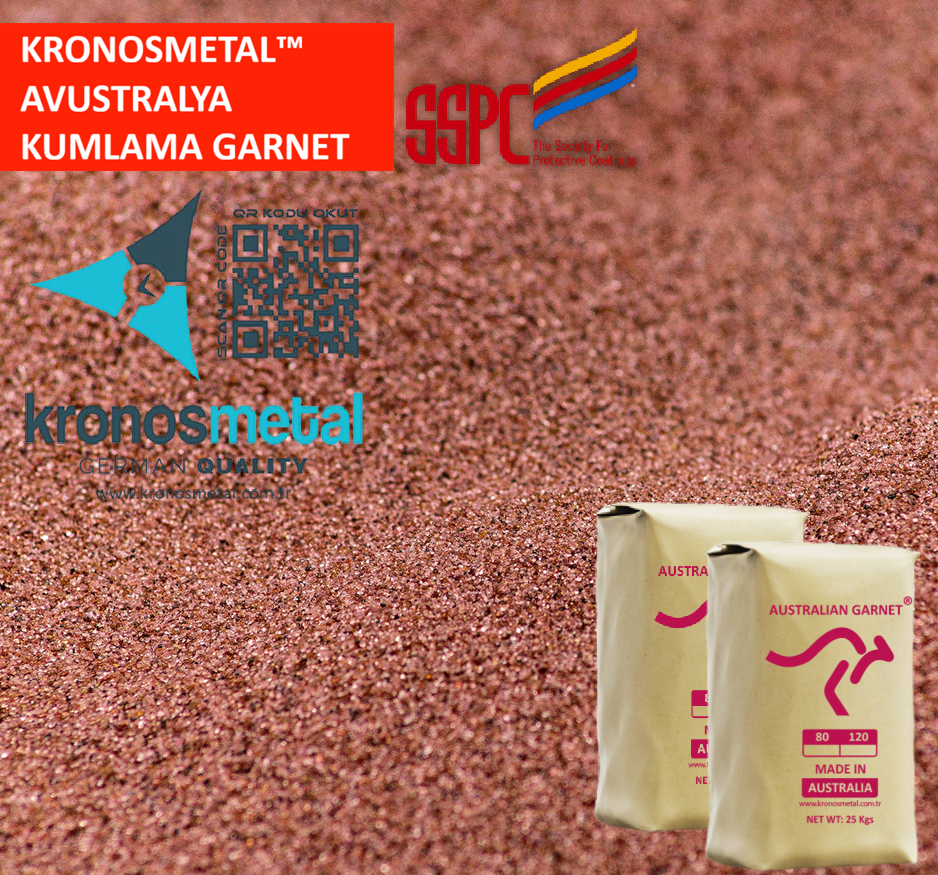 Avustralya Garnet Kumlama Kumu 120 Mesh 25Kg