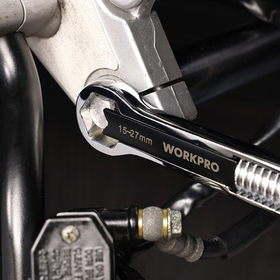 WORKPRO WP272016 5/27mm CR-V Üniversal Ayarlanabilir Çift Başlı Anahtar
