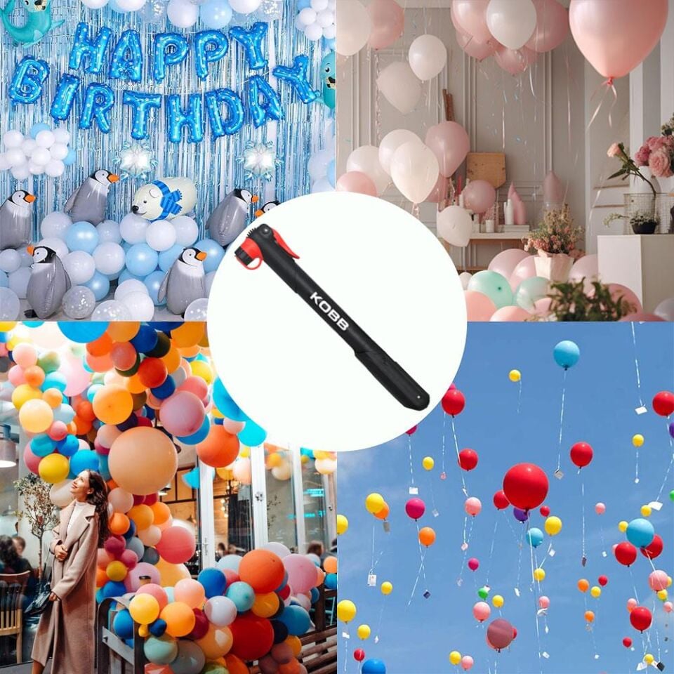 KOBB KB21 87 PSI Bisiklet Lastik Şişirme Taşınabilir Mini El Pompası + Bisiklet Montaj Aparatı