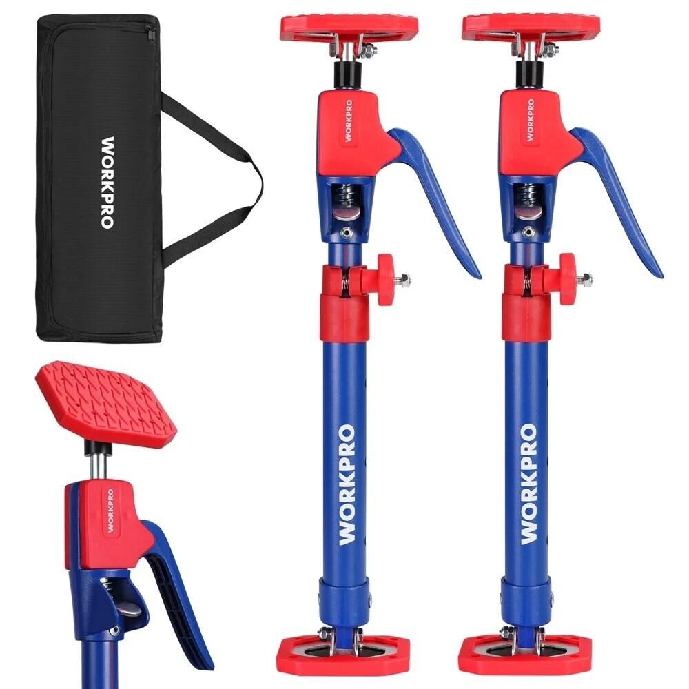 WORKPRO WP289035 60-115cm 70Kg Teleskobik Mandallı Ayarlanabilir 2’Li Çelik Destek Direği + Taşıma Çantası