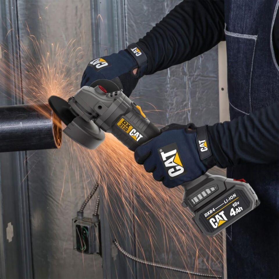 CAT DX3130 18Volt/4.0Ah 125mm Tek Akülü Kömürsüz Profesyonel Avuç Taşlama