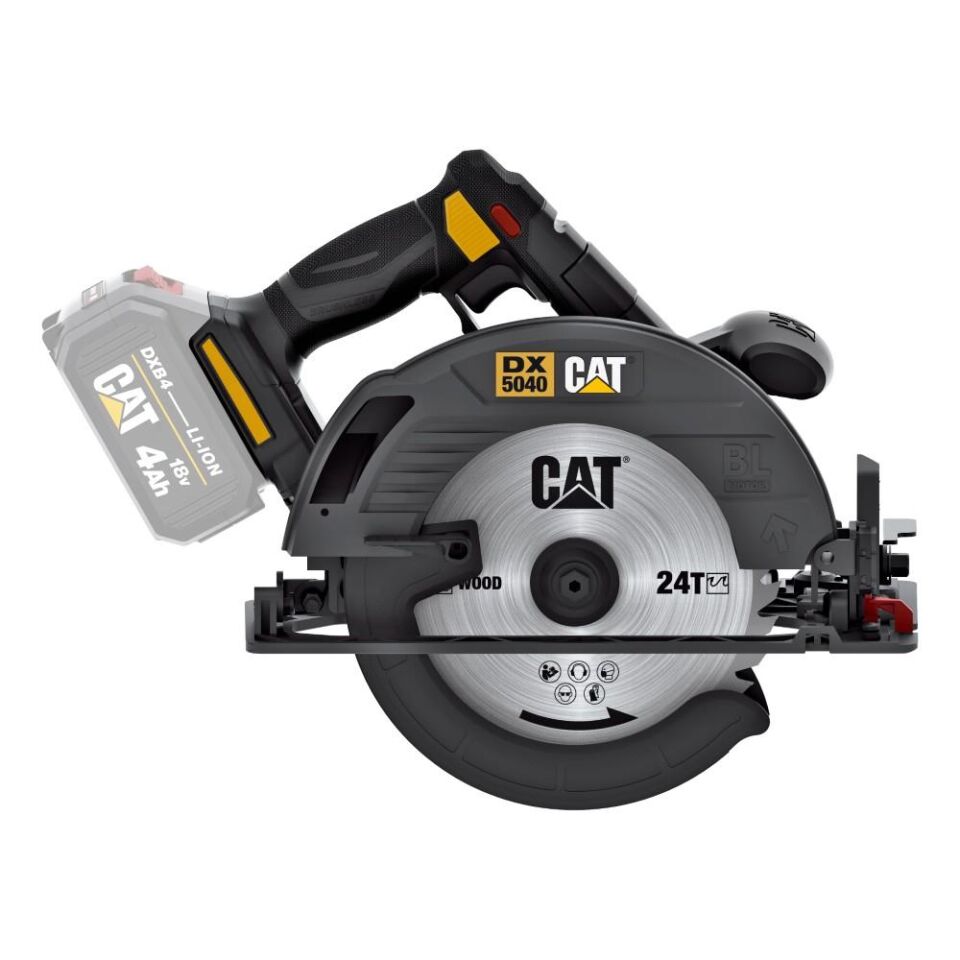 CAT DX5040B 18Volt 185mm Kömürsüz Profesyonel Daire Testere (Akü Dahil Değildir)