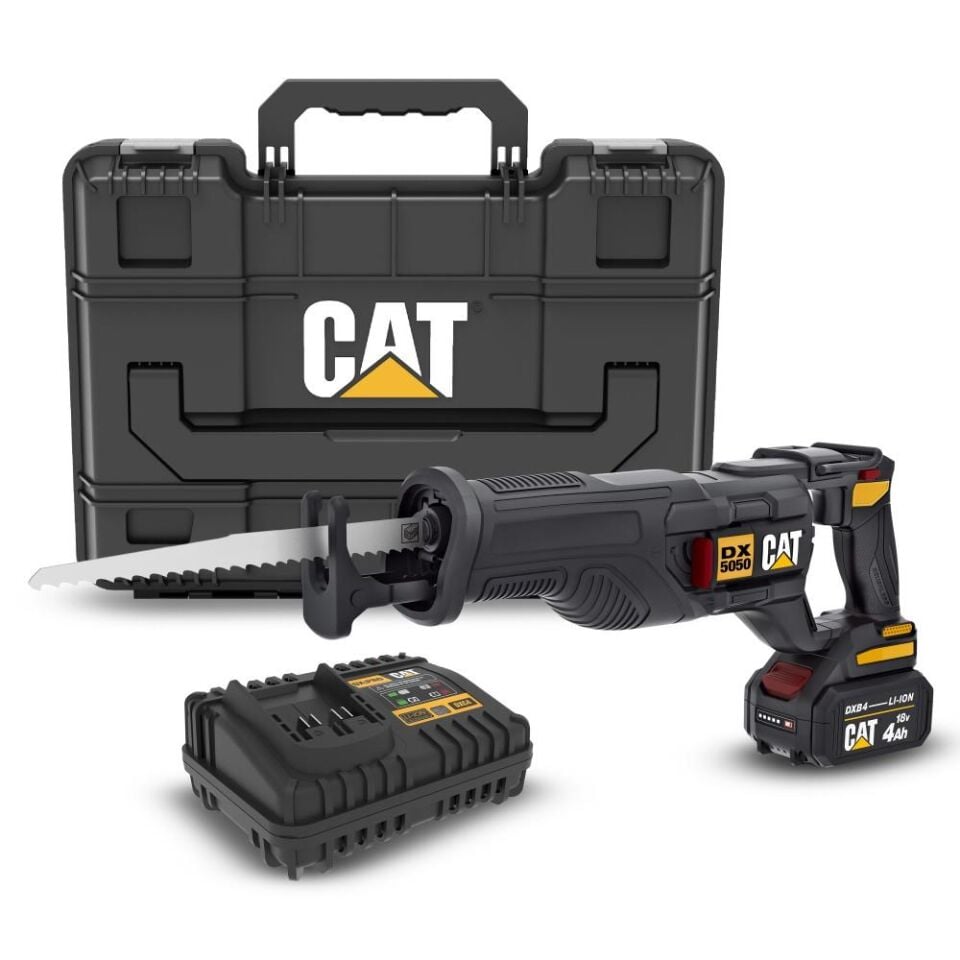 CAT DX5050 18Volt/4.0Ah Li-ion Tek Akülü Kömürsüz Profesyonel Tilki Kuyruğu Testere