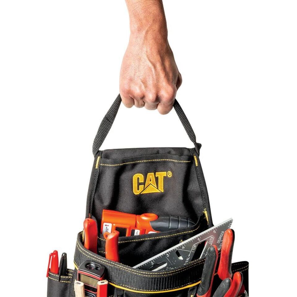 CAT DA980567 Çift Askı Kancalı Ağır Hizmet Bel Alet Çantası