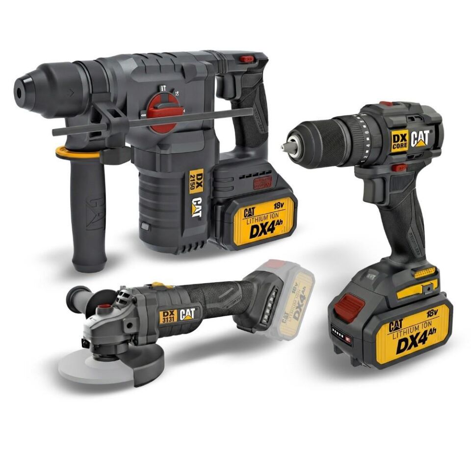 CAT DXK302 DX1010 + DX2150 + DX3131 3 Parça Kombo Set + 39 Parça Aksesuar Seti