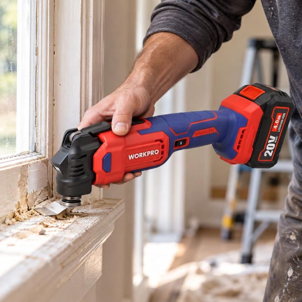 WORKPRO WP393006 20Volt Kömürsüz Şarjlı Devir Ayarlı Profesyonel Raspalama ve Zımpara (Aküsüz)