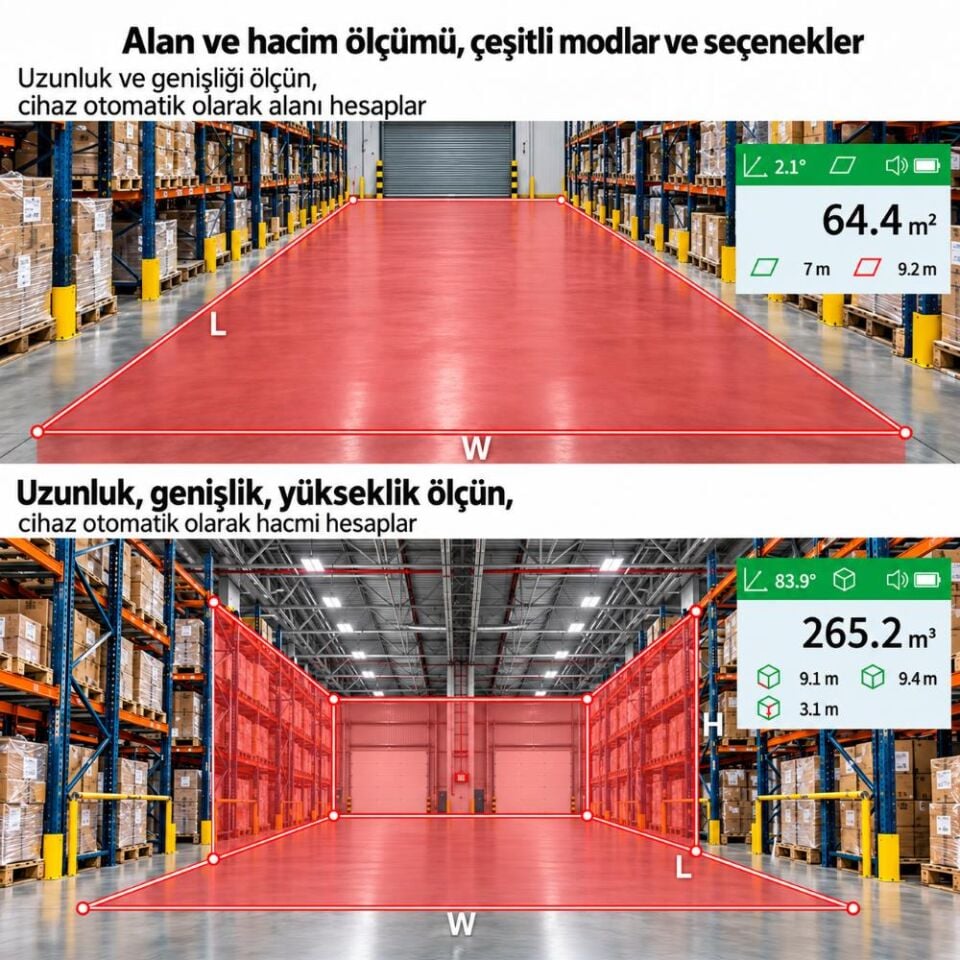 KOBB KBL1500 1500Mt 3.7V Li-ion LCD Ekran Şarjlı Profesyonel Optik Dürbünlü Golf Lazer Metre