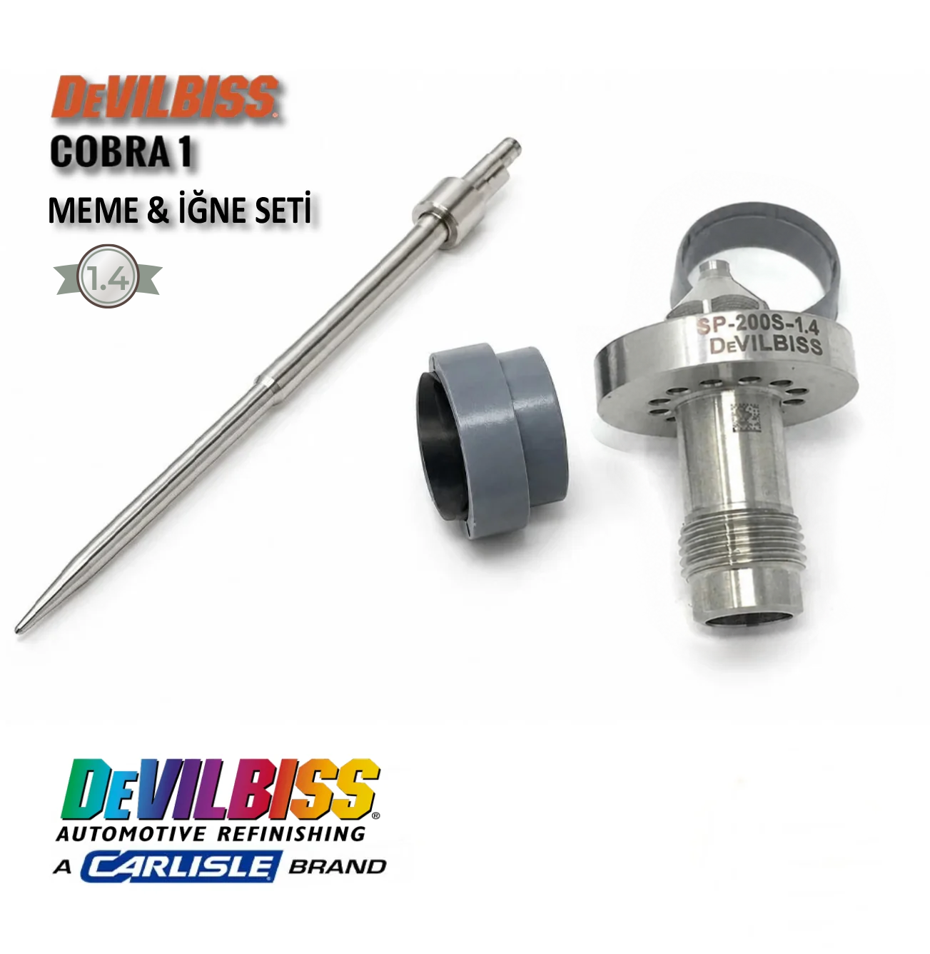 Devilbiss Cobra 1 İğne ve Meme Seti 1.4 mm