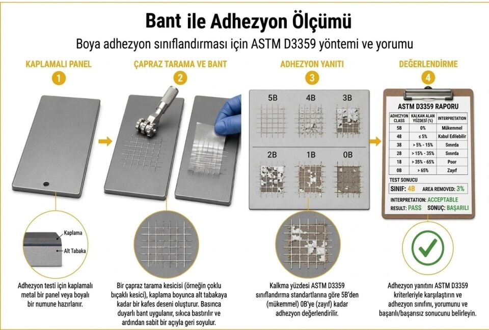 Cross-Cut Adezyon Test Bandı | Scotch Şeffaf Test Bandı